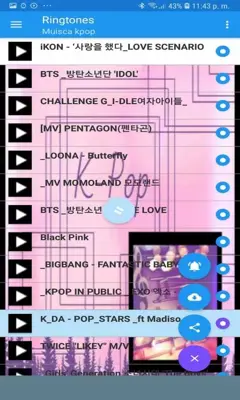 Musica K-pop android App screenshot 0