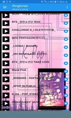 Musica K-pop android App screenshot 2